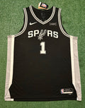 Victor Wembanyama San Antonio Spurs Jersey #1 Nike ADV Authentic Black Size 56 (XXL) NBA