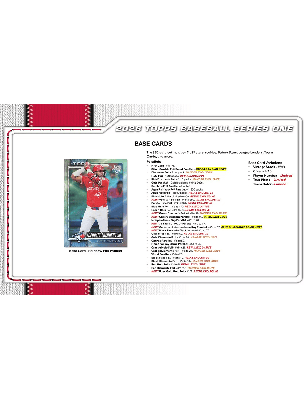 2026 Topps MLB Series 1 Baseball Trading Card Blaster Box