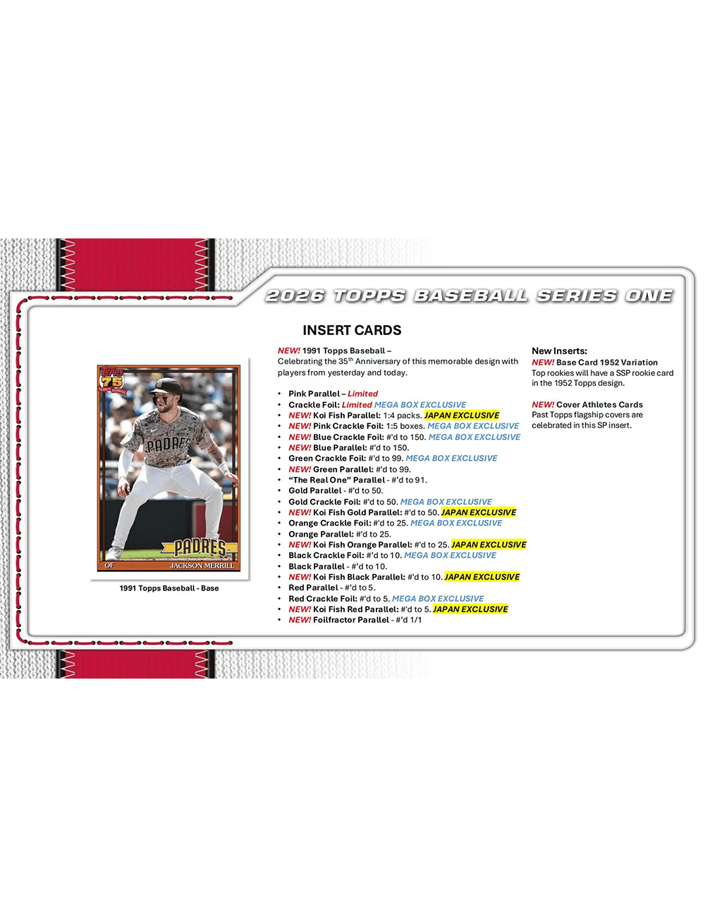 2026 Topps MLB Series 1 Baseball Trading Card Blaster Pack