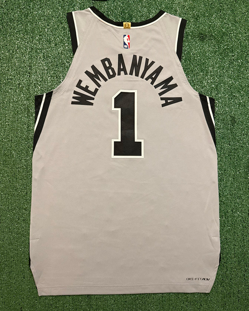 Victor Wembanyama San Antonio Spurs Jersey #1 Nike ADV Authentic Gray Size 44 (M) NBA