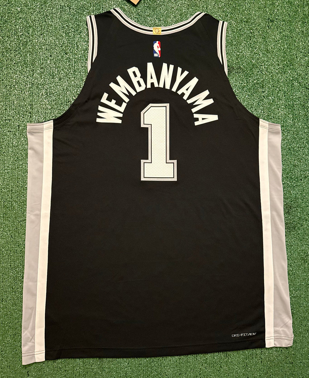 Victor Wembanyama San Antonio Spurs Jersey #1 Nike ADV Authentic Black Size 56 (XXL) NBA