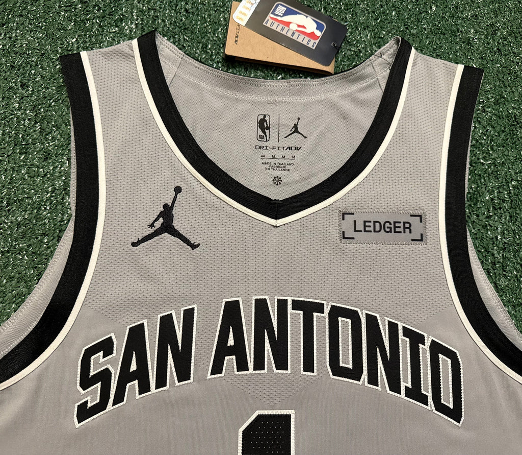 Victor Wembanyama San Antonio Spurs Jersey #1 Nike ADV Authentic Gray Size 44 (M) NBA