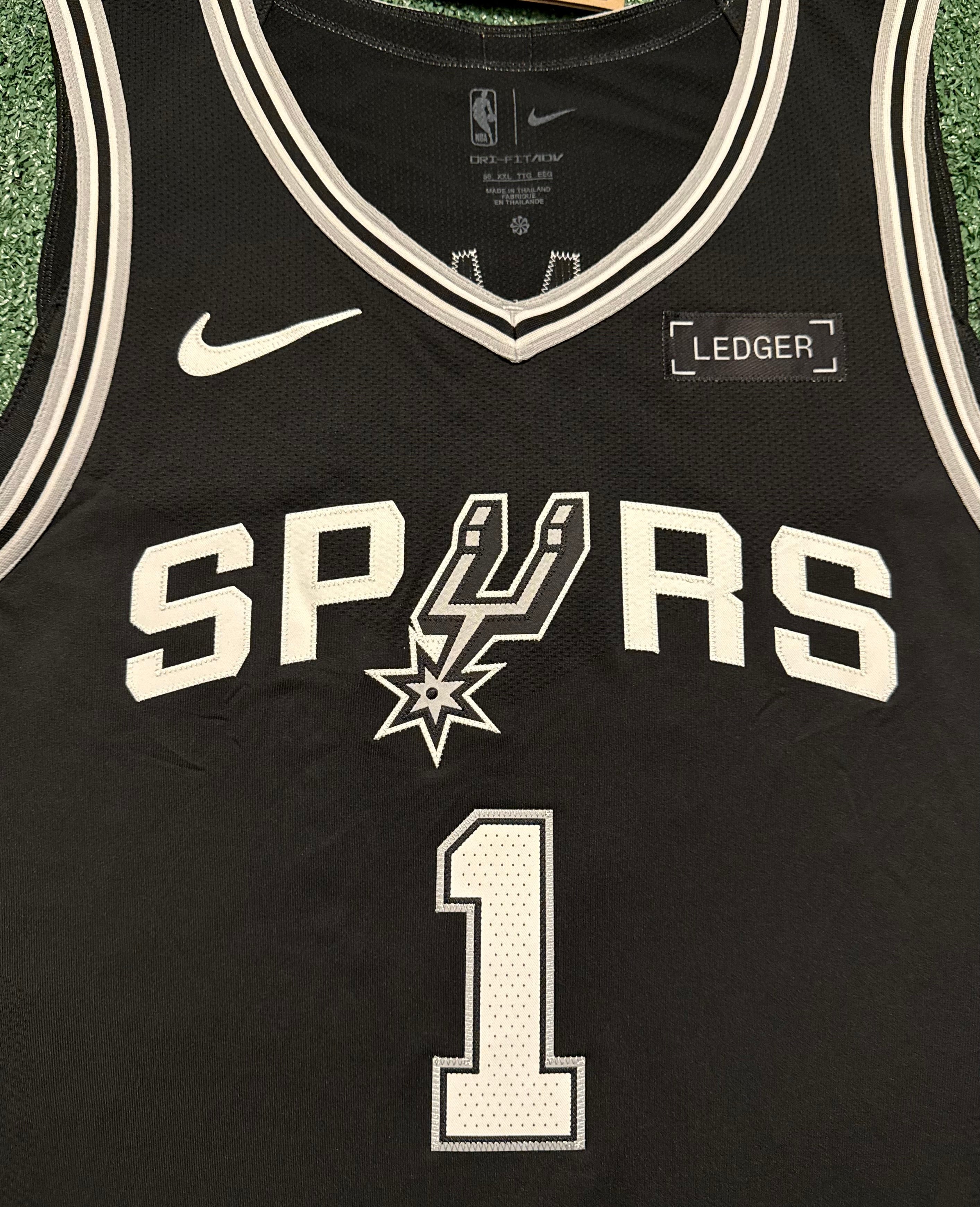 Victor Wembanyama San Antonio Spurs Jersey #1 Nike ADV Authentic Black Size 56 (XXL) NBA
