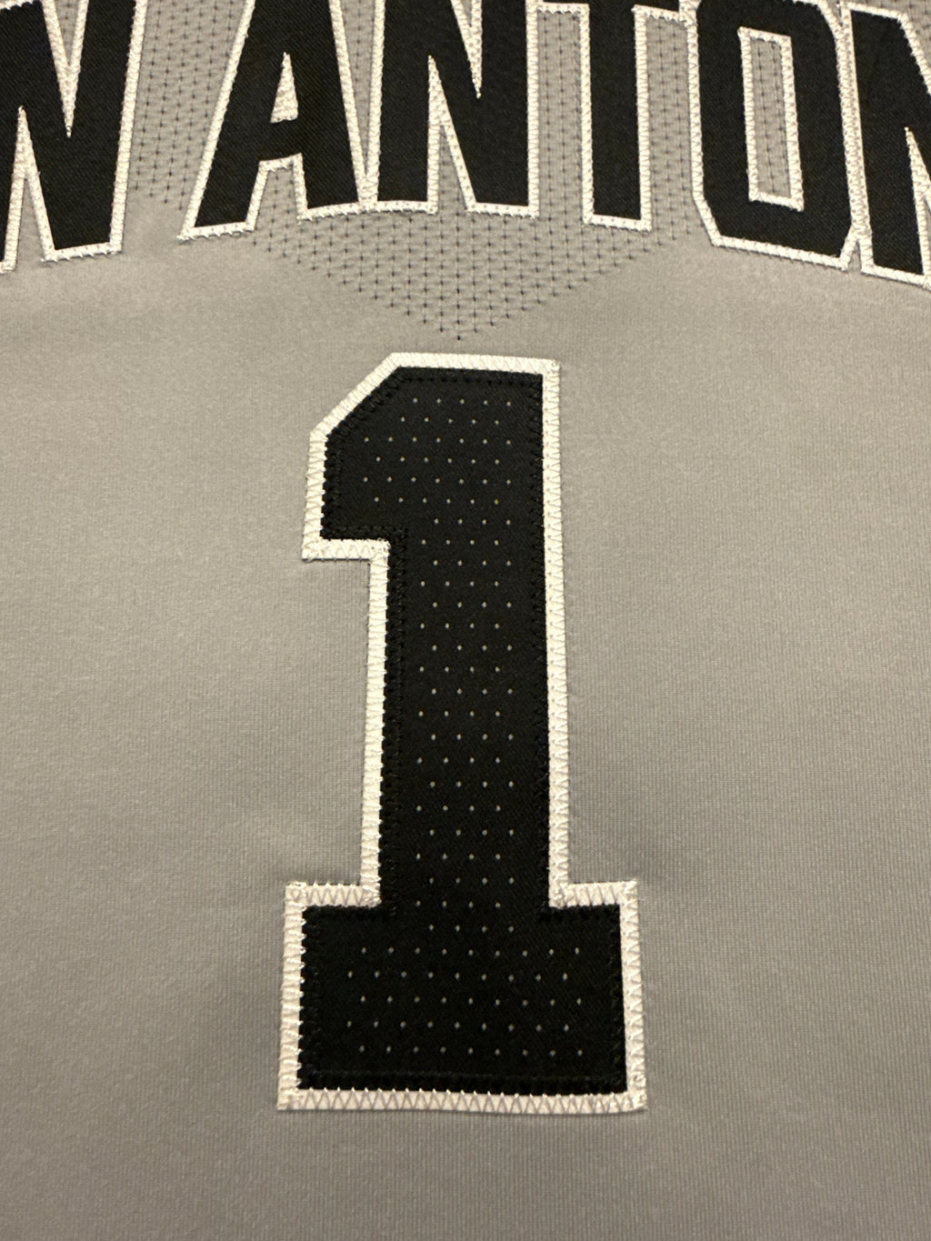 Victor Wembanyama San Antonio Spurs Jersey #1 Nike ADV Authentic Gray Size 44 (M) NBA