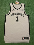 Victor Wembanyama San Antonio Spurs Jersey #1 Nike ADV Authentic Gray Size 44 (M) NBA