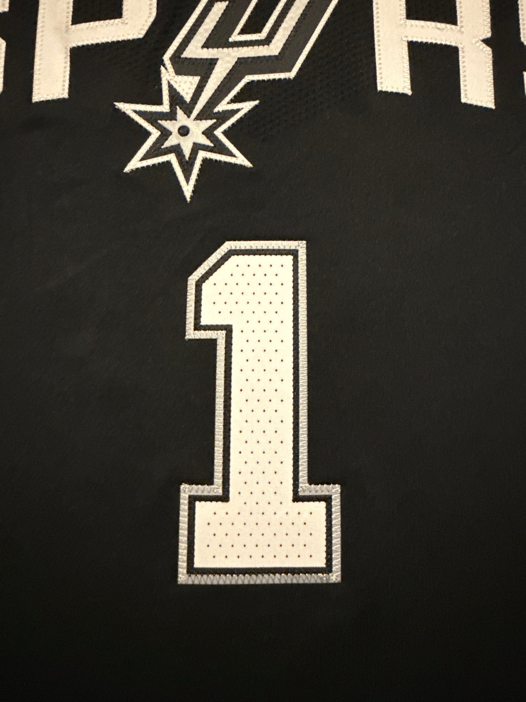 Victor Wembanyama San Antonio Spurs Jersey #1 Nike ADV Authentic Black Size 56 (XXL) NBA