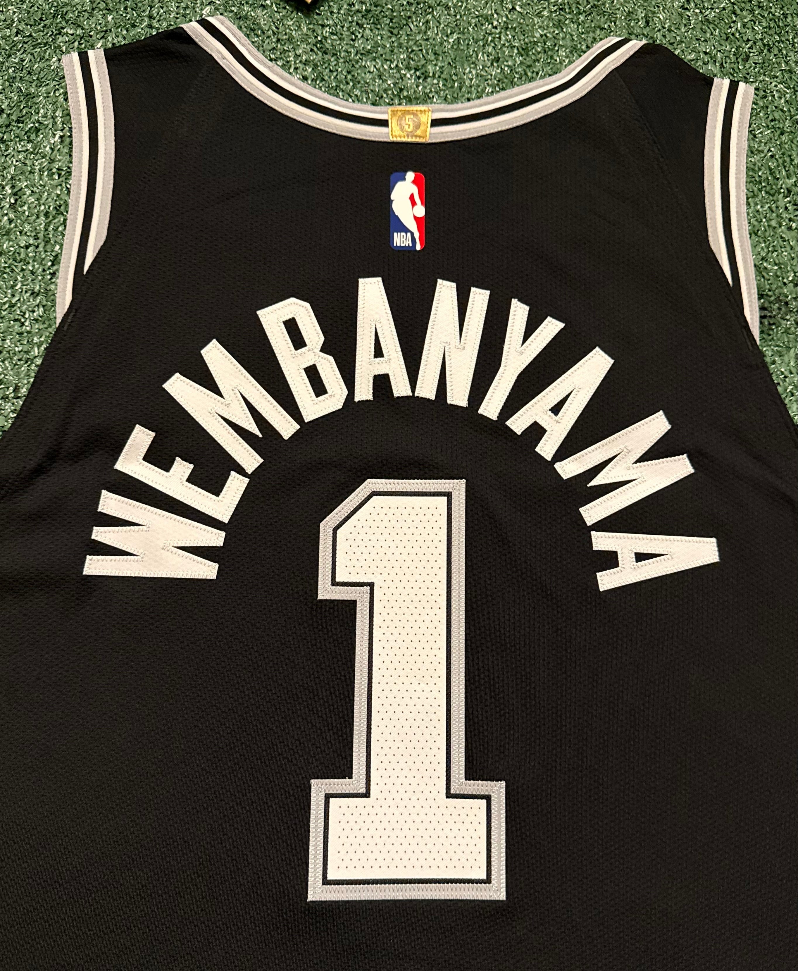 Victor Wembanyama San Antonio Spurs Jersey #1 Nike ADV Authentic Black Size 56 (XXL) NBA