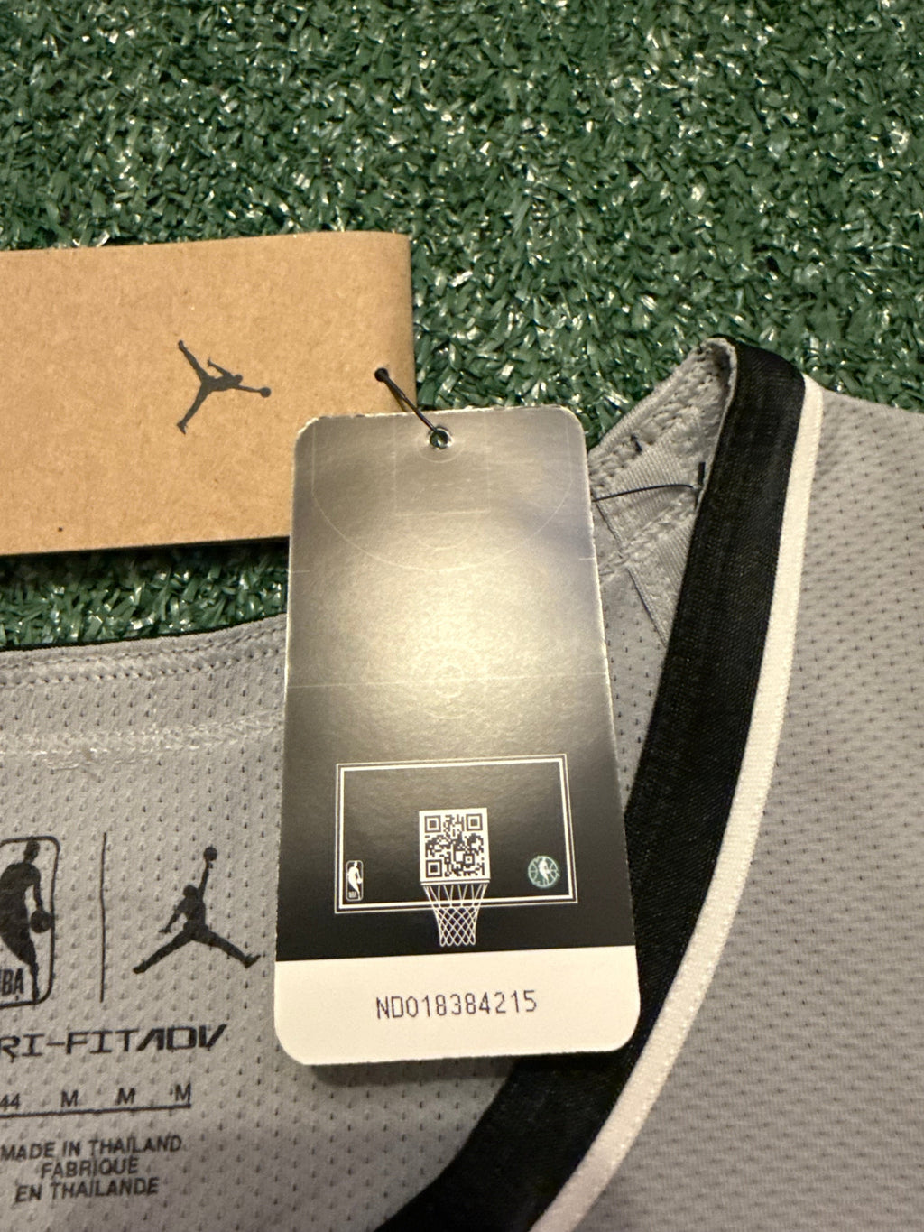 Victor Wembanyama San Antonio Spurs Jersey #1 Nike ADV Authentic Gray Size 44 (M) NBA