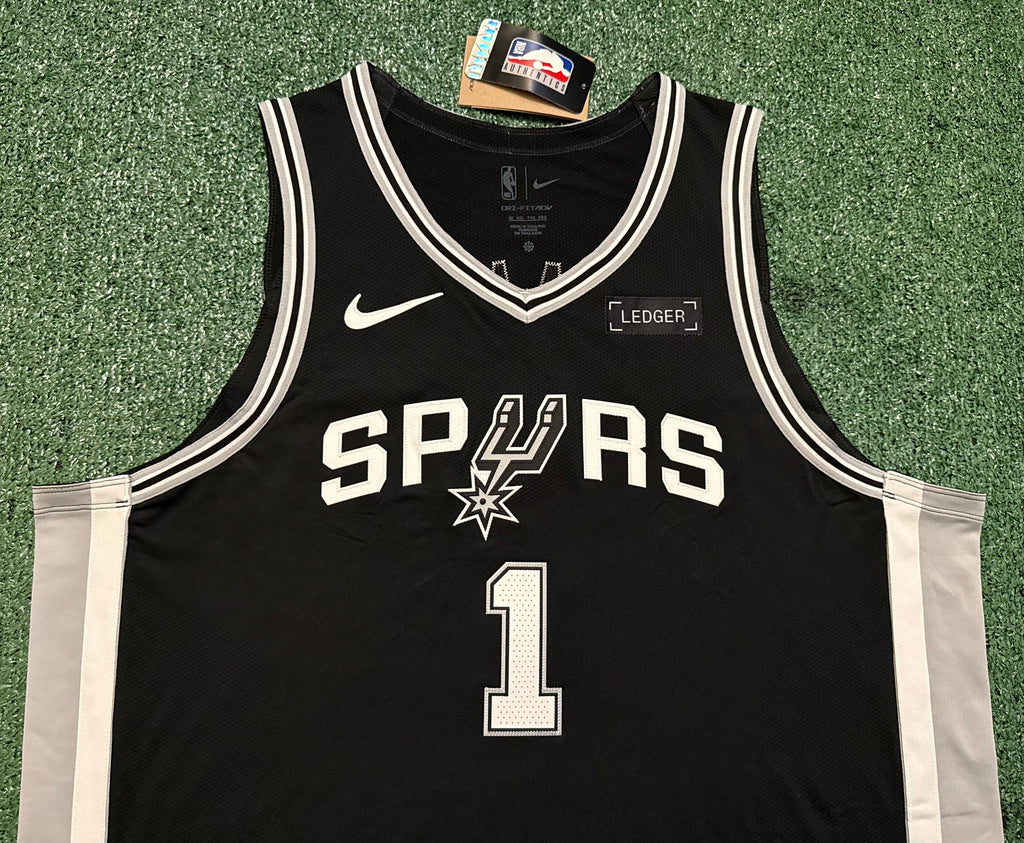Victor Wembanyama San Antonio Spurs Jersey #1 Nike ADV Authentic Black Size 56 (XXL) NBA