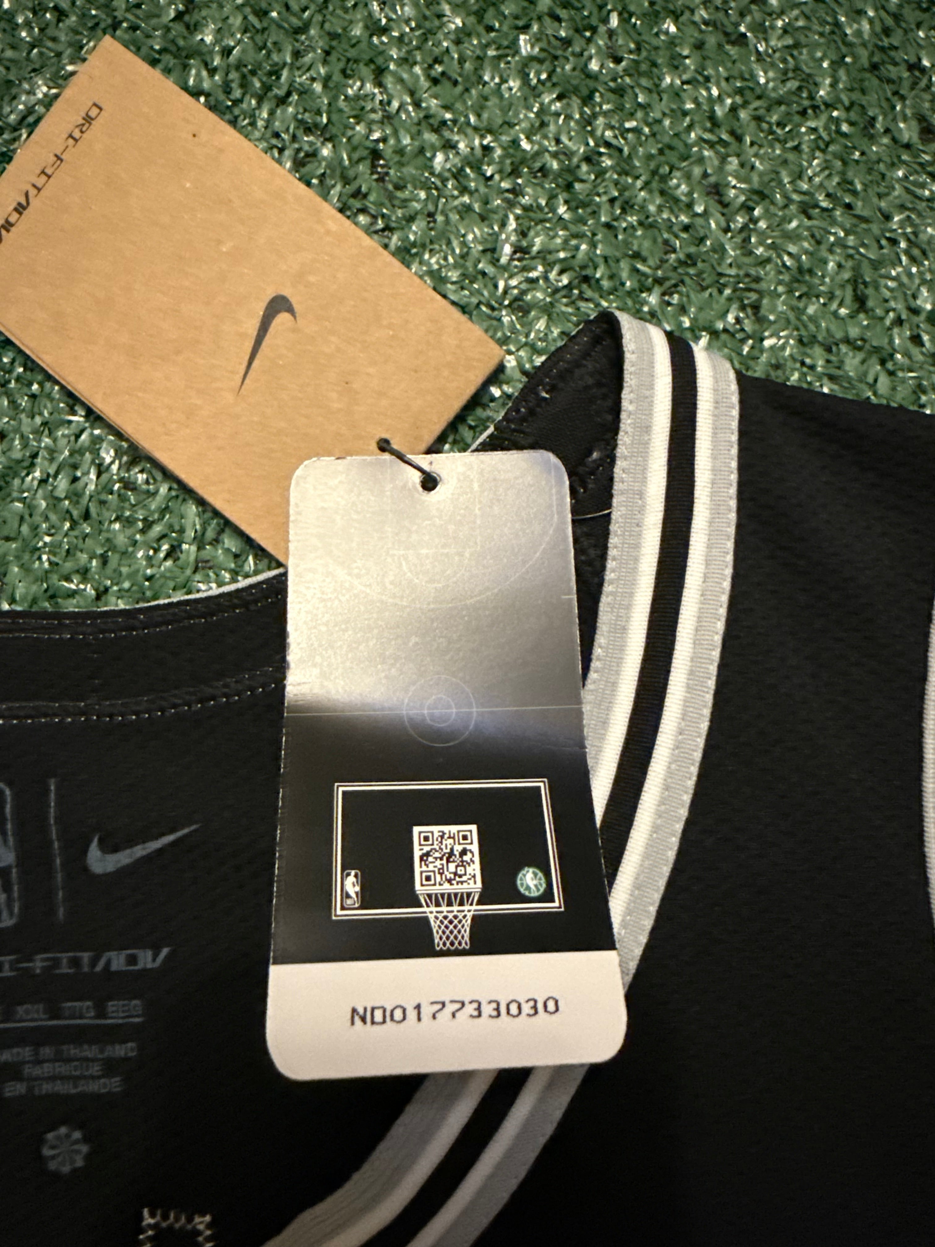 Victor Wembanyama San Antonio Spurs Jersey #1 Nike ADV Authentic Black Size 56 (XXL) NBA