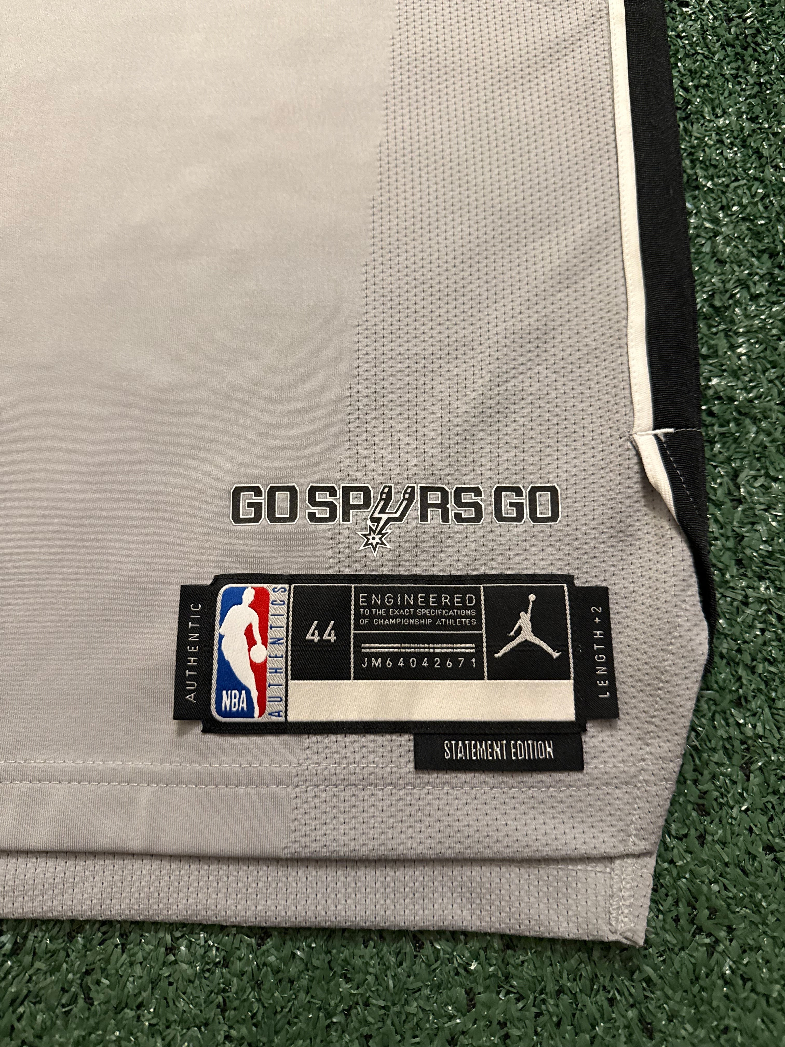 Victor Wembanyama San Antonio Spurs Jersey #1 Nike ADV Authentic Gray Size 44 (M) NBA