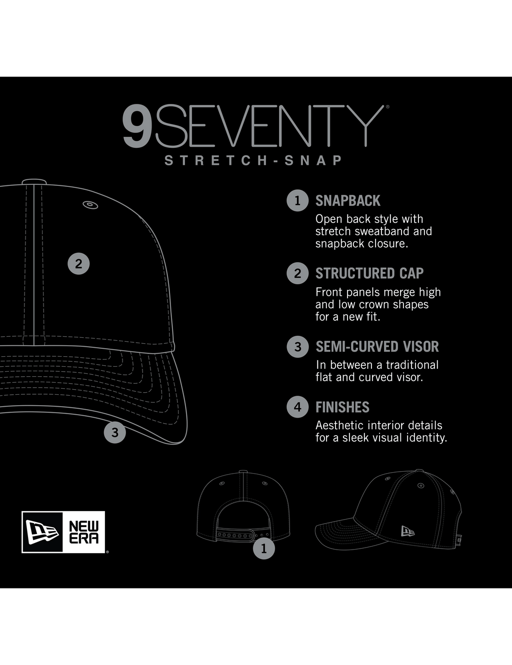 Utah Jazz New Era NBA Team 9SEVENTY Stretch-Snapback Hat - Purple