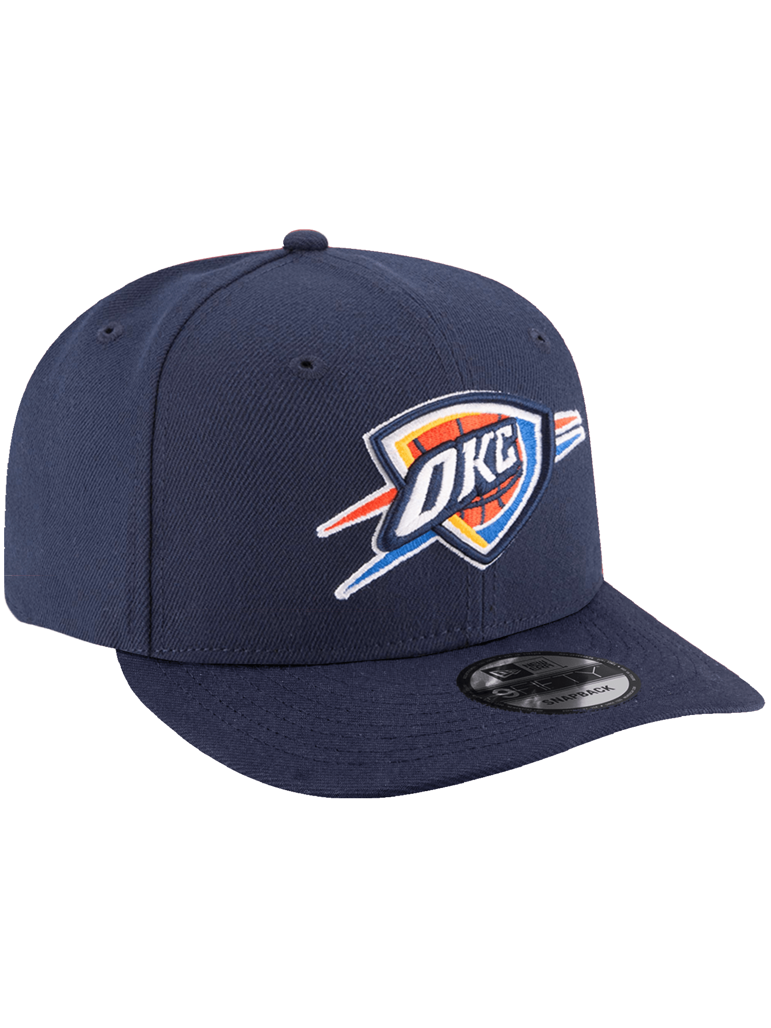 Oklahoma City Thunder New Era NBA Team 9FIFTY Pre-Curved Snapback Hat - Navy