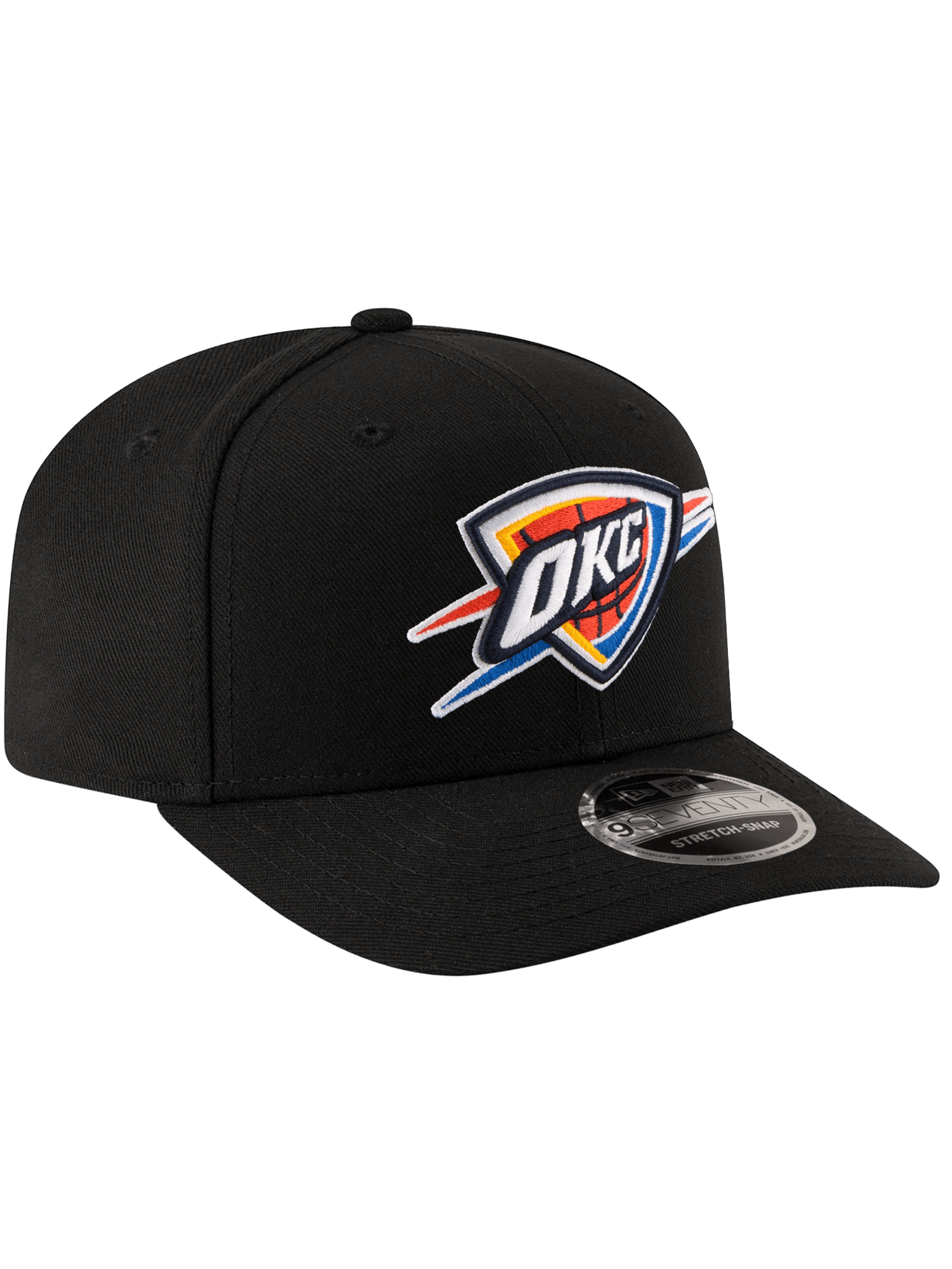 Oklahoma City Thunder New Era NBA Team 9SEVENTY Stretch-Snapback Hat - Black