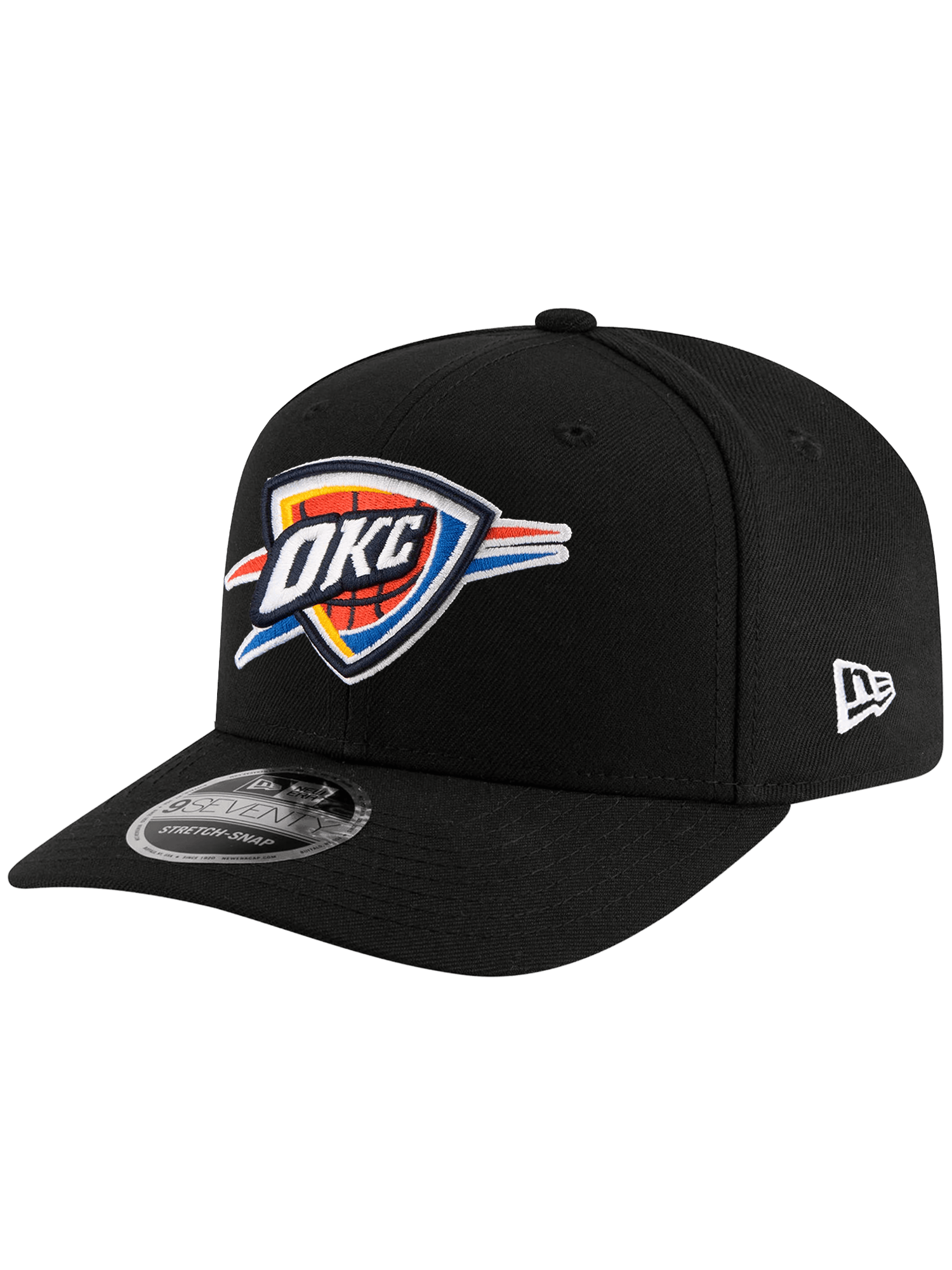 Oklahoma City Thunder New Era NBA Team 9SEVENTY Stretch-Snapback Hat - Black