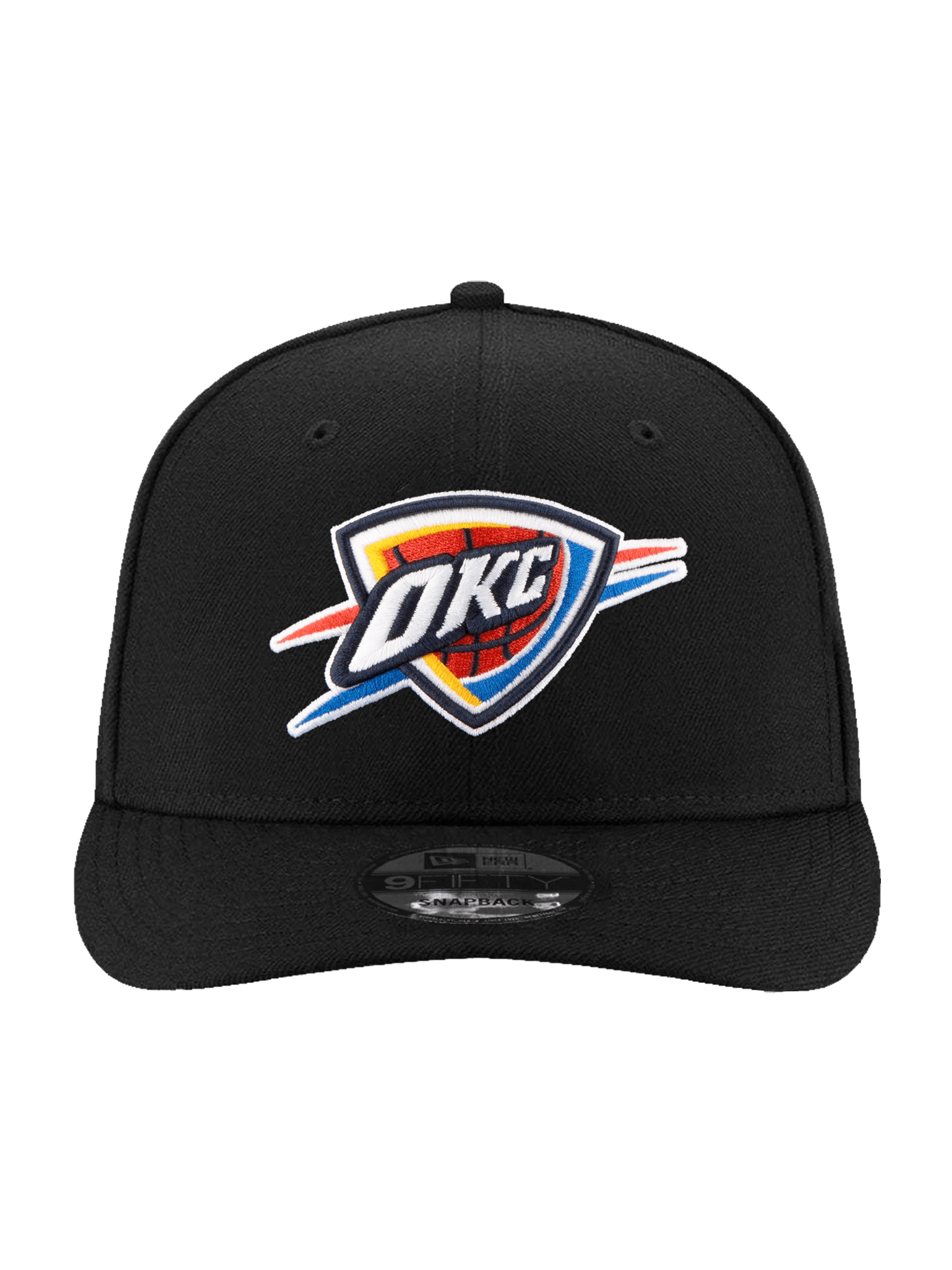 Oklahoma City Thunder New Era NBA Team Pre-Curved 9FIFTY Snapback Hat - Black