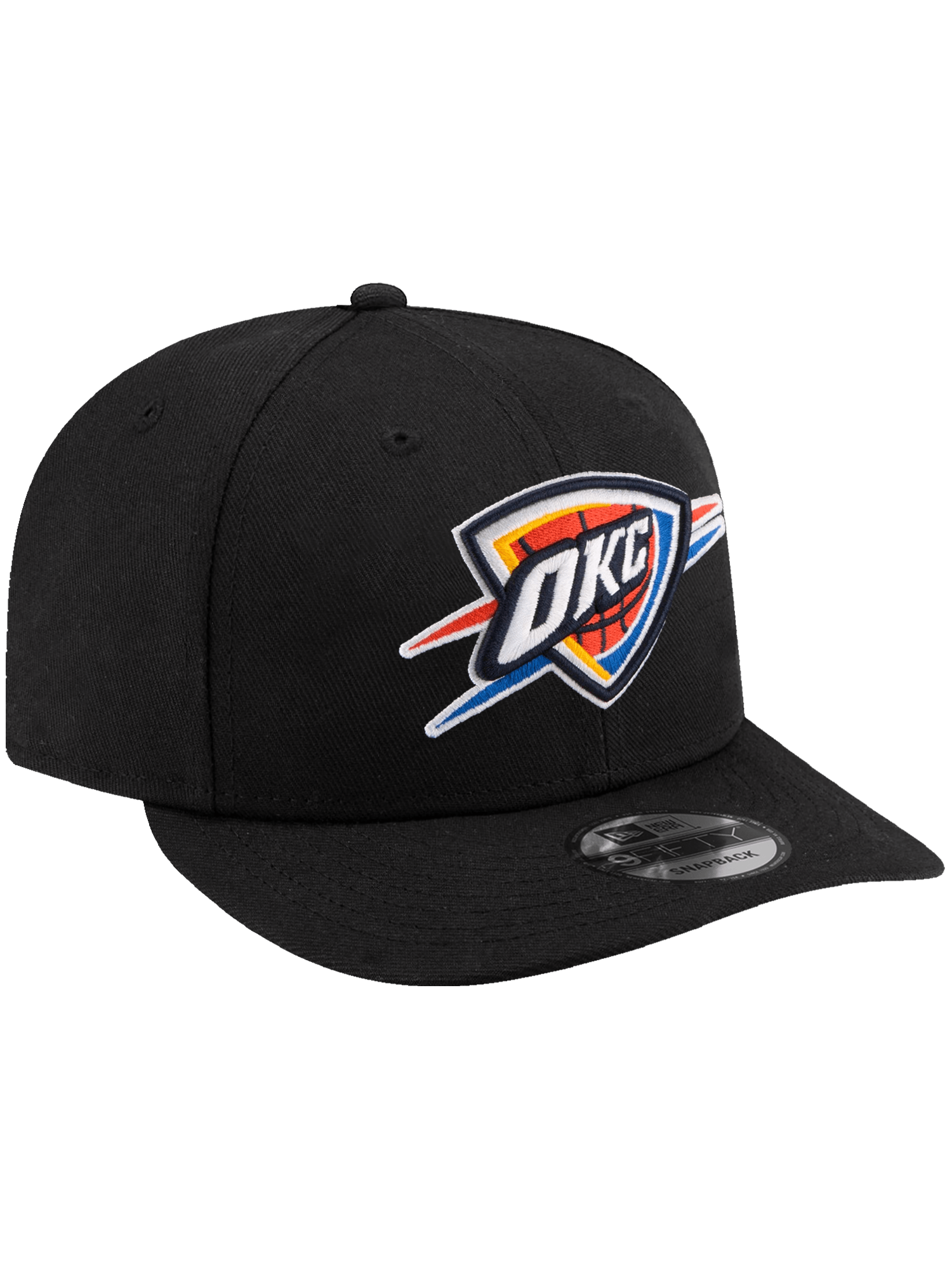 Oklahoma City Thunder New Era NBA Team Pre-Curved 9FIFTY Snapback Hat - Black