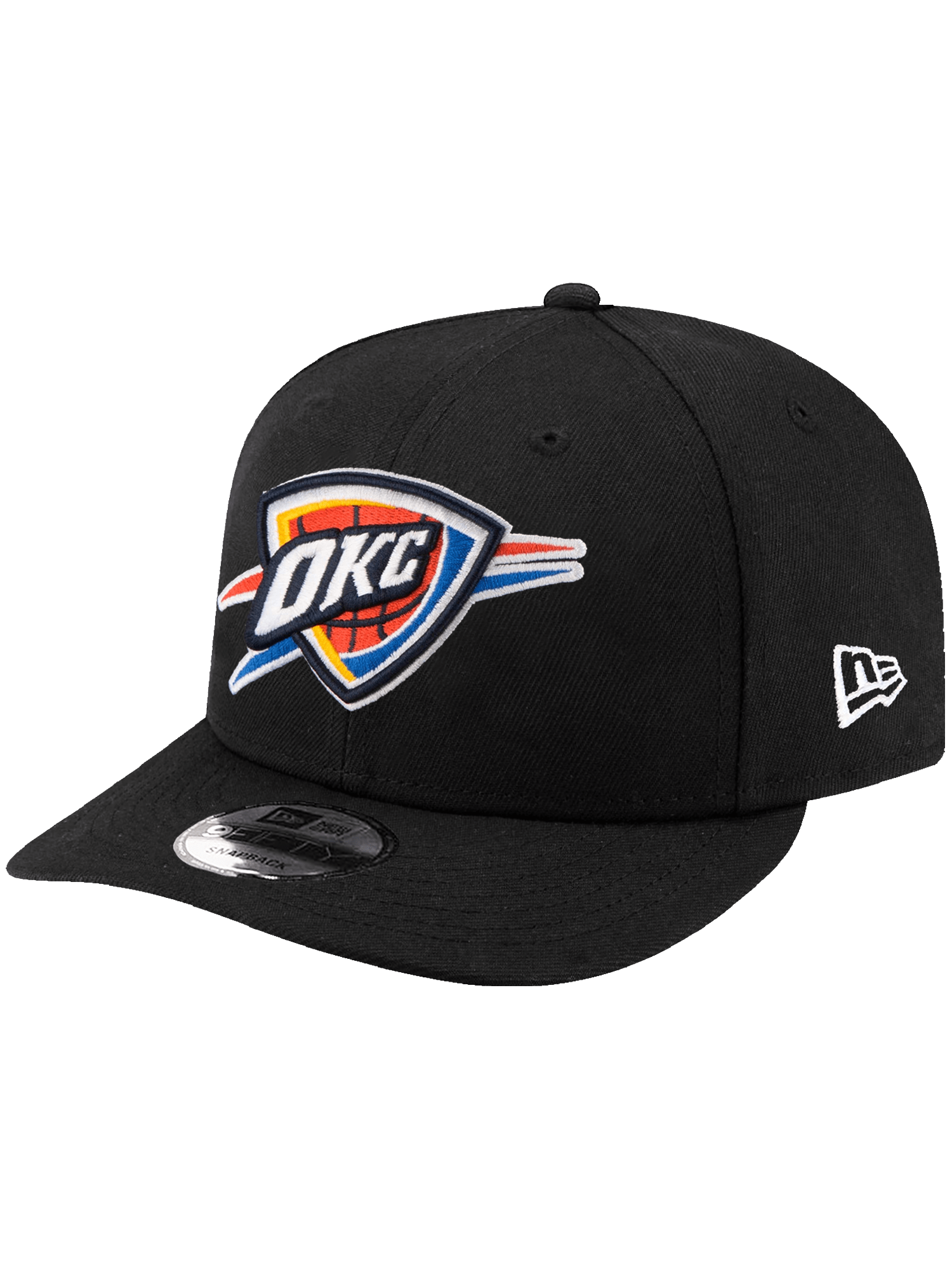 Oklahoma City Thunder New Era NBA Team Pre-Curved 9FIFTY Snapback Hat - Black