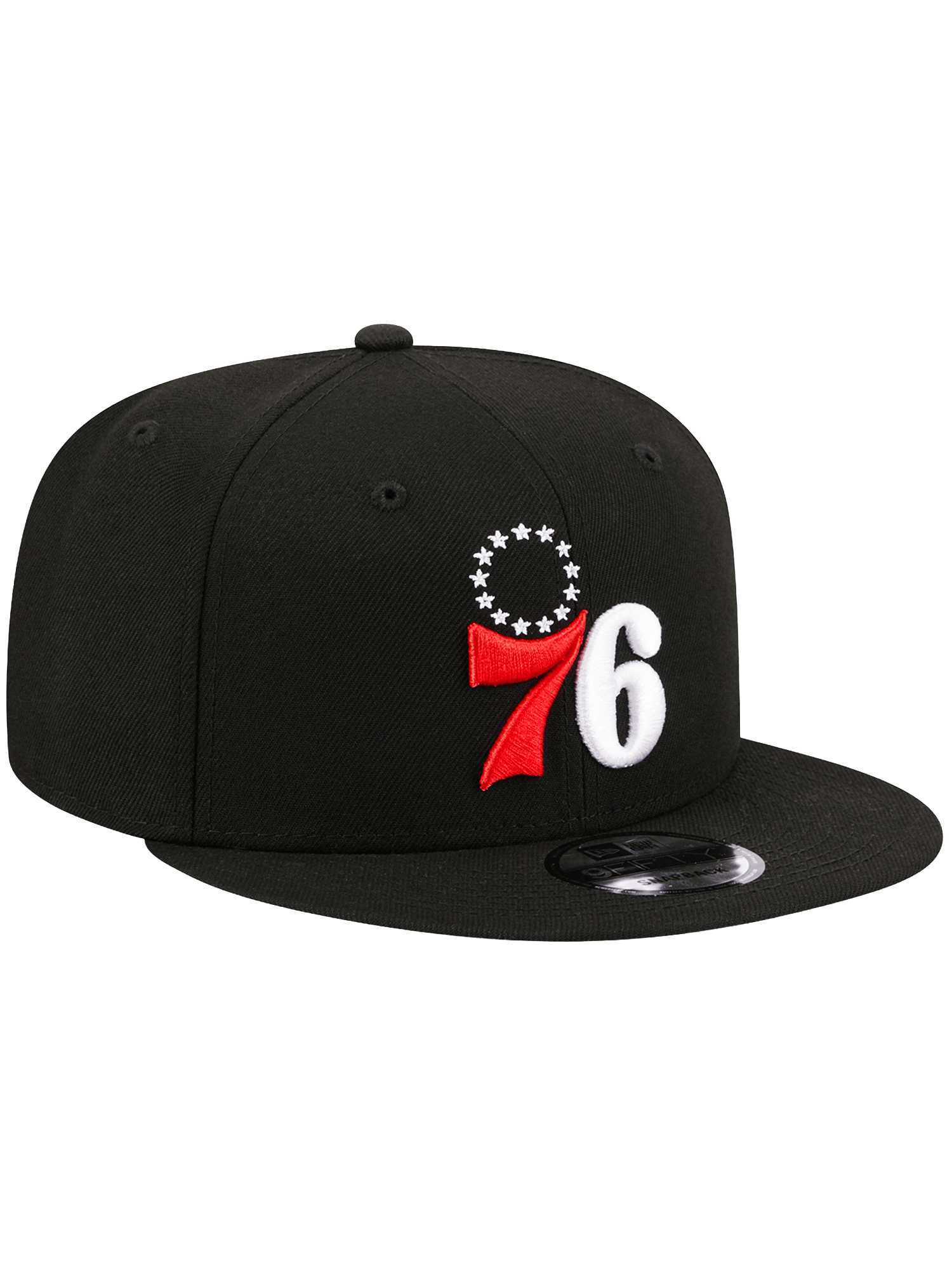 Philadelphia 76ers New Era NBA Alt 9FIFTY Snapback Hat - Black
