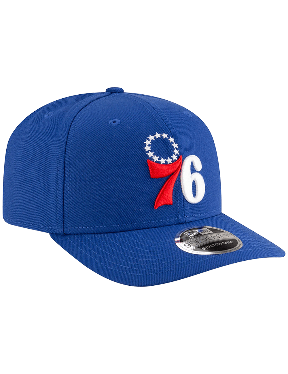Philadelphia 76ers New Era NBA Team 9SEVENTY Stretch-Snapback Hat - Blue