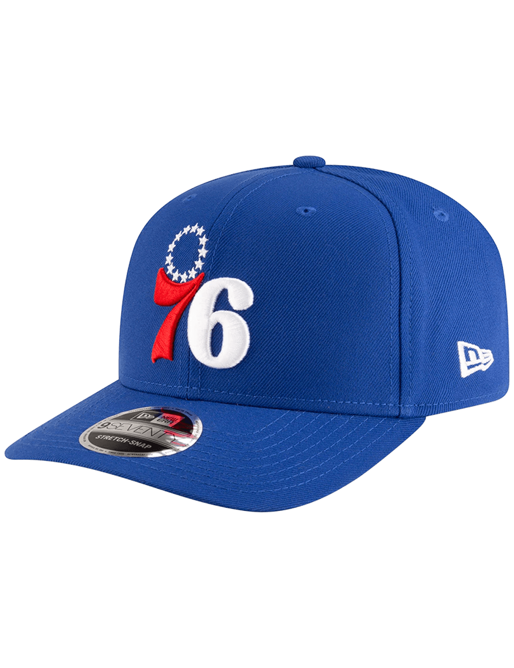 Philadelphia 76ers New Era NBA Team 9SEVENTY Stretch-Snapback Hat - Blue