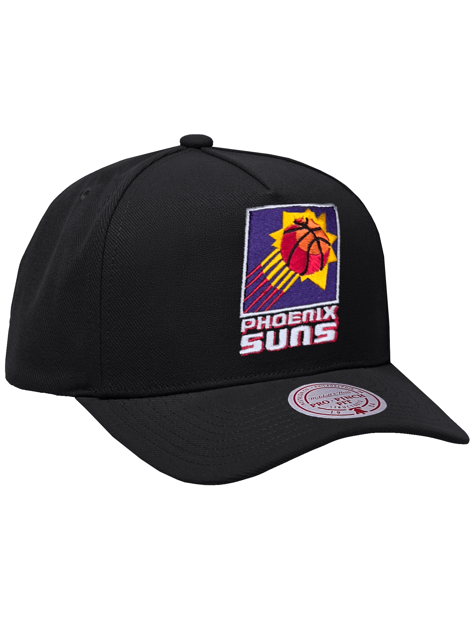 Phoenix Suns Mitchell & Ness NBA HWC Pro Pinch Snapback Hat - Black