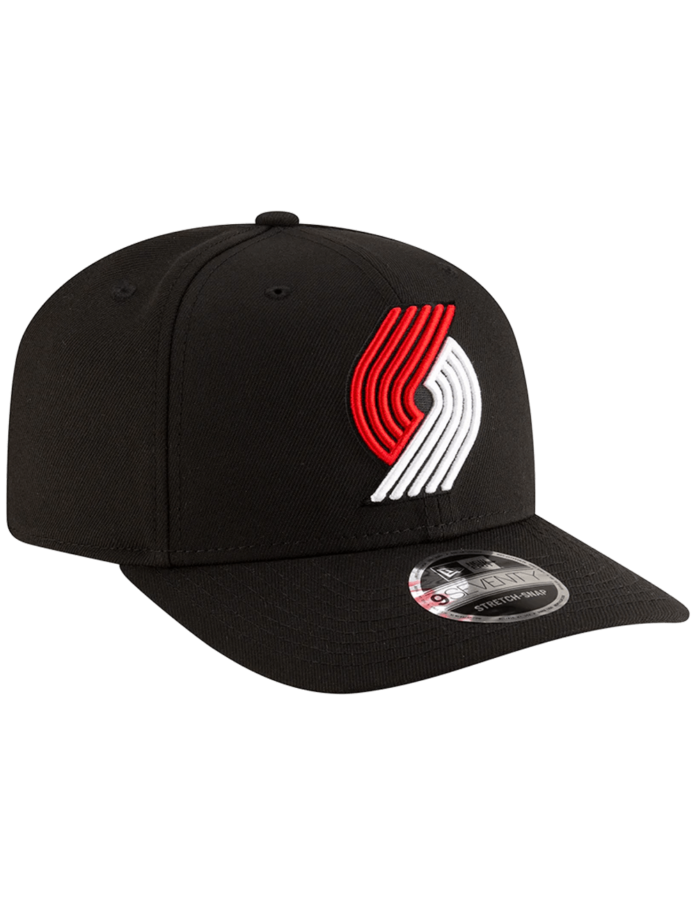 Portland Trail Blazers New Era NBA Team 9SEVENTY Stretch-Snapback Hat - Black