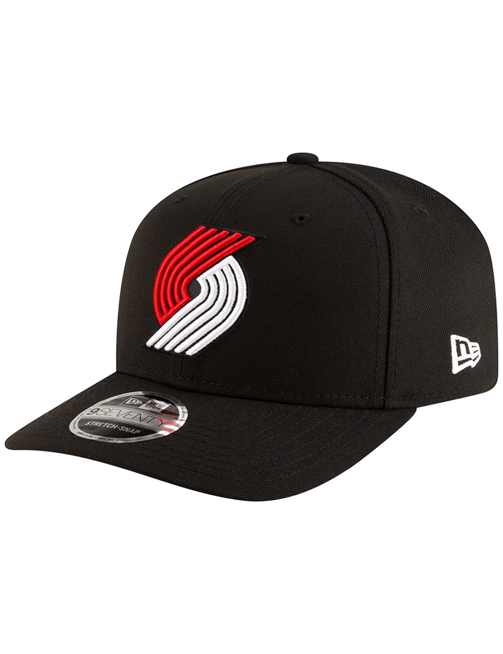 Portland Trail Blazers New Era NBA Team 9SEVENTY Stretch-Snapback Hat - Black