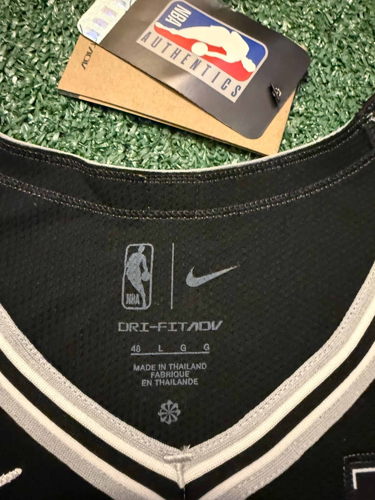 Victor Wembanyama San Antonio Spurs Jersey #1 Nike ADV Authentic Black Size 48 (L) NBA