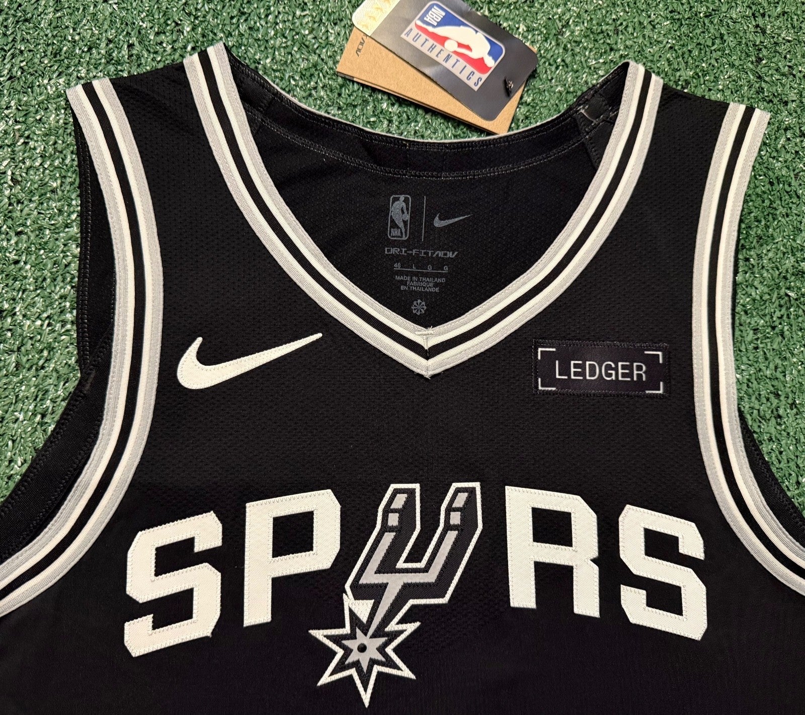 Victor Wembanyama San Antonio Spurs Jersey #1 Nike ADV Authentic Black Size 48 (L) NBA
