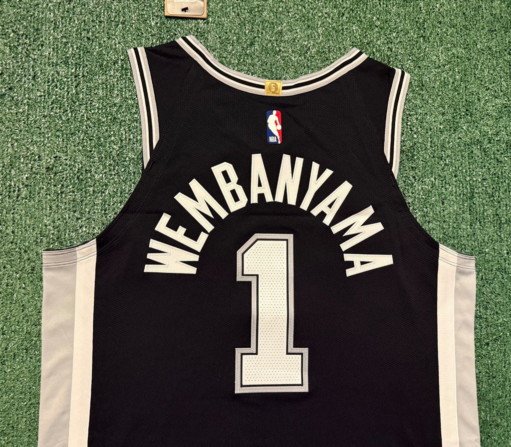 Victor Wembanyama San Antonio Spurs Jersey #1 Nike ADV Authentic Black Size 48 (L) NBA