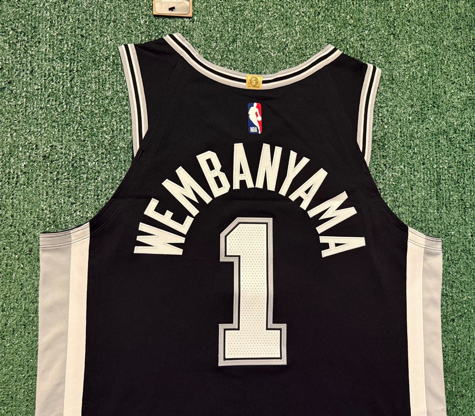 Victor Wembanyama San Antonio Spurs Jersey #1 Nike ADV Authentic Black Size 48 (L) NBA