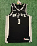 Victor Wembanyama San Antonio Spurs Jersey #1 Nike ADV Authentic Black Size 48 (L) NBA