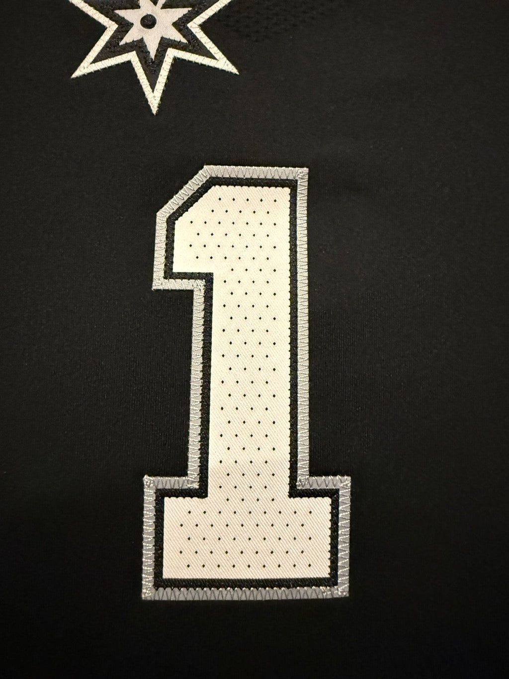 Victor Wembanyama San Antonio Spurs Jersey #1 Nike ADV Authentic Black Size 48 (L) NBA