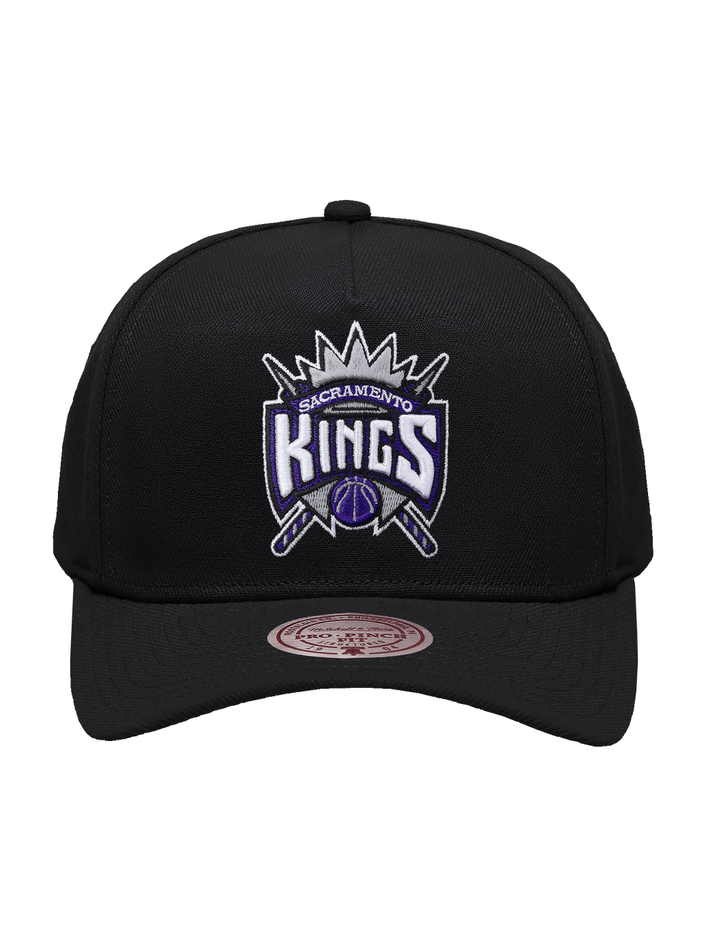 Sacramento Kings Mitchell & Ness NBA HWC Pro Pinch Snapback Hat - Black