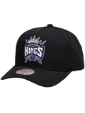 Sacramento Kings Mitchell & Ness NBA HWC Pro Pinch Snapback Hat - Black