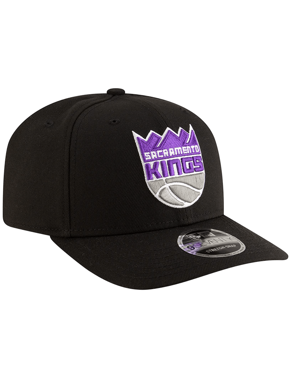 Sacramento Kings New Era NBA Team 9SEVENTY Stretch-Snapback Hat - Black