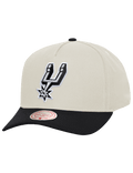 San Antonio Spurs Mitchell & Ness NBA Team Pro Pinch Snapback Hat - Chrome