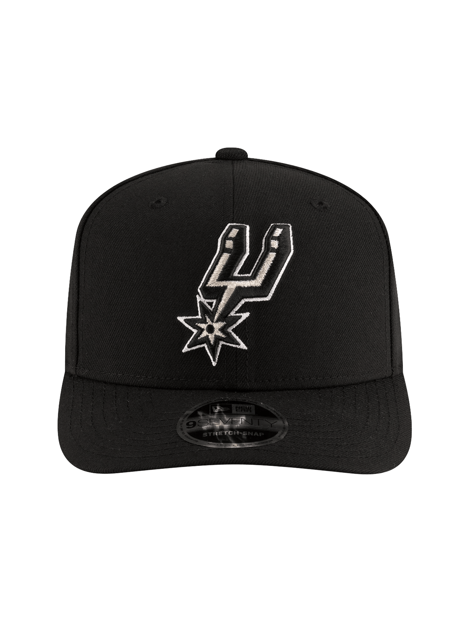 San Antonio Spurs New Era NBA Team 9SEVENTY Stretch-Snapback Hat - Black
