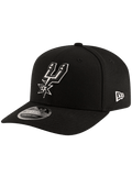 San Antonio Spurs New Era NBA Team 9SEVENTY Stretch-Snapback Hat - Black