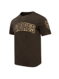 San Diego Padres Pro Standard MLB Team Chenille Flex T-Shirt - Brown