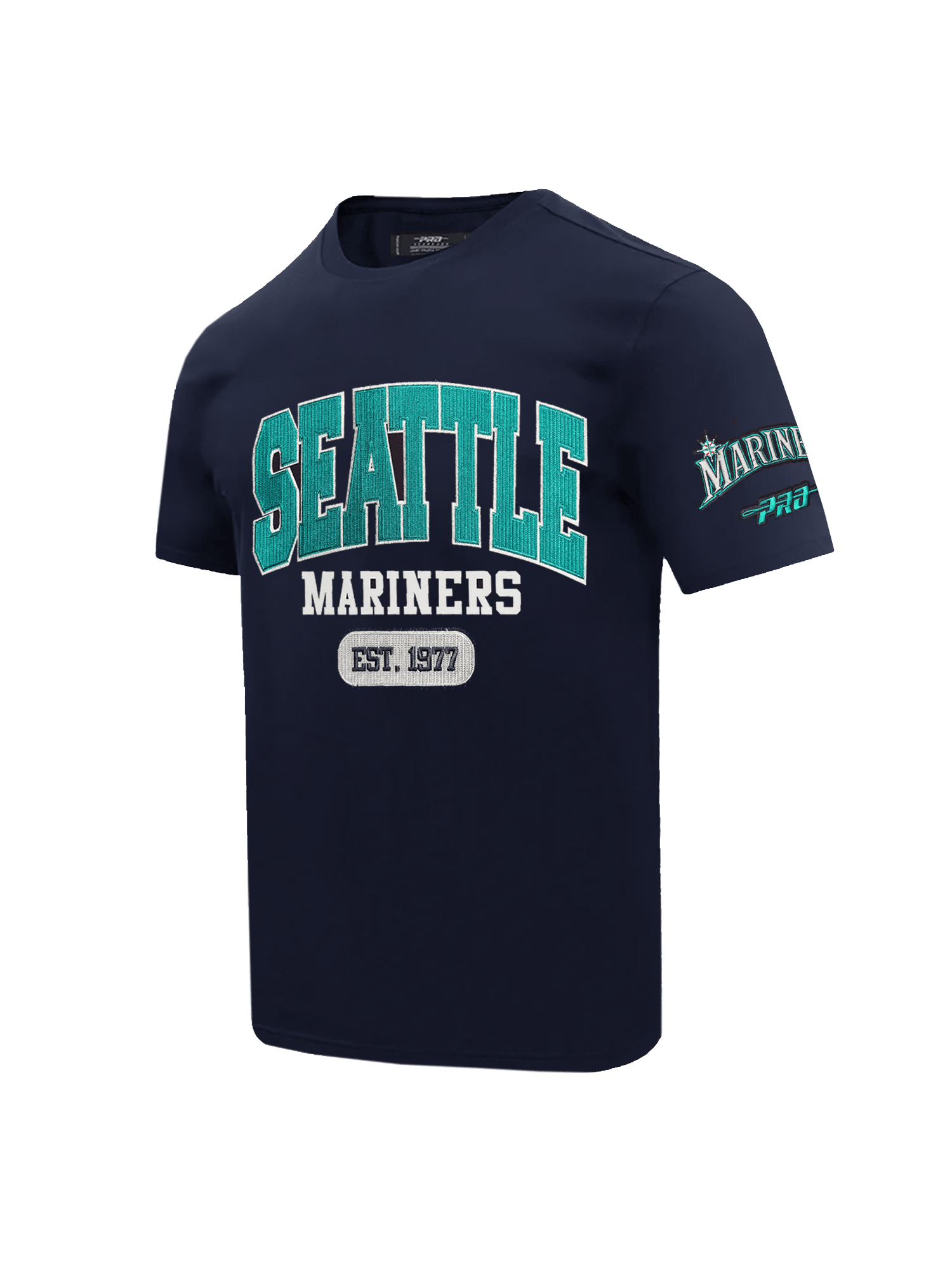 Seattle Mariners Pro Standard MLB City Arch Premium Flex T-Shirt - Navy