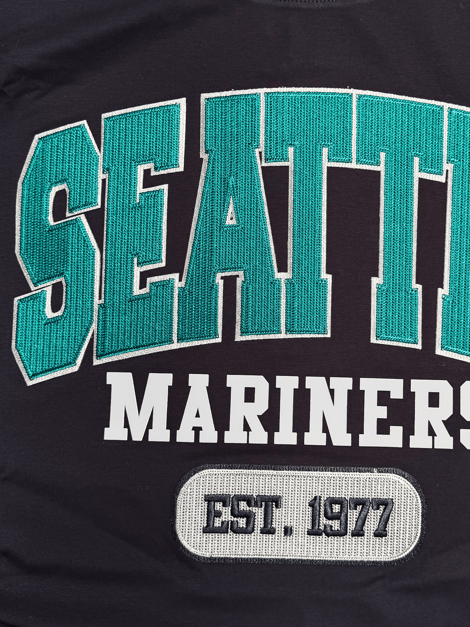 Seattle Mariners Pro Standard MLB City Arch Premium Flex T-Shirt - Navy