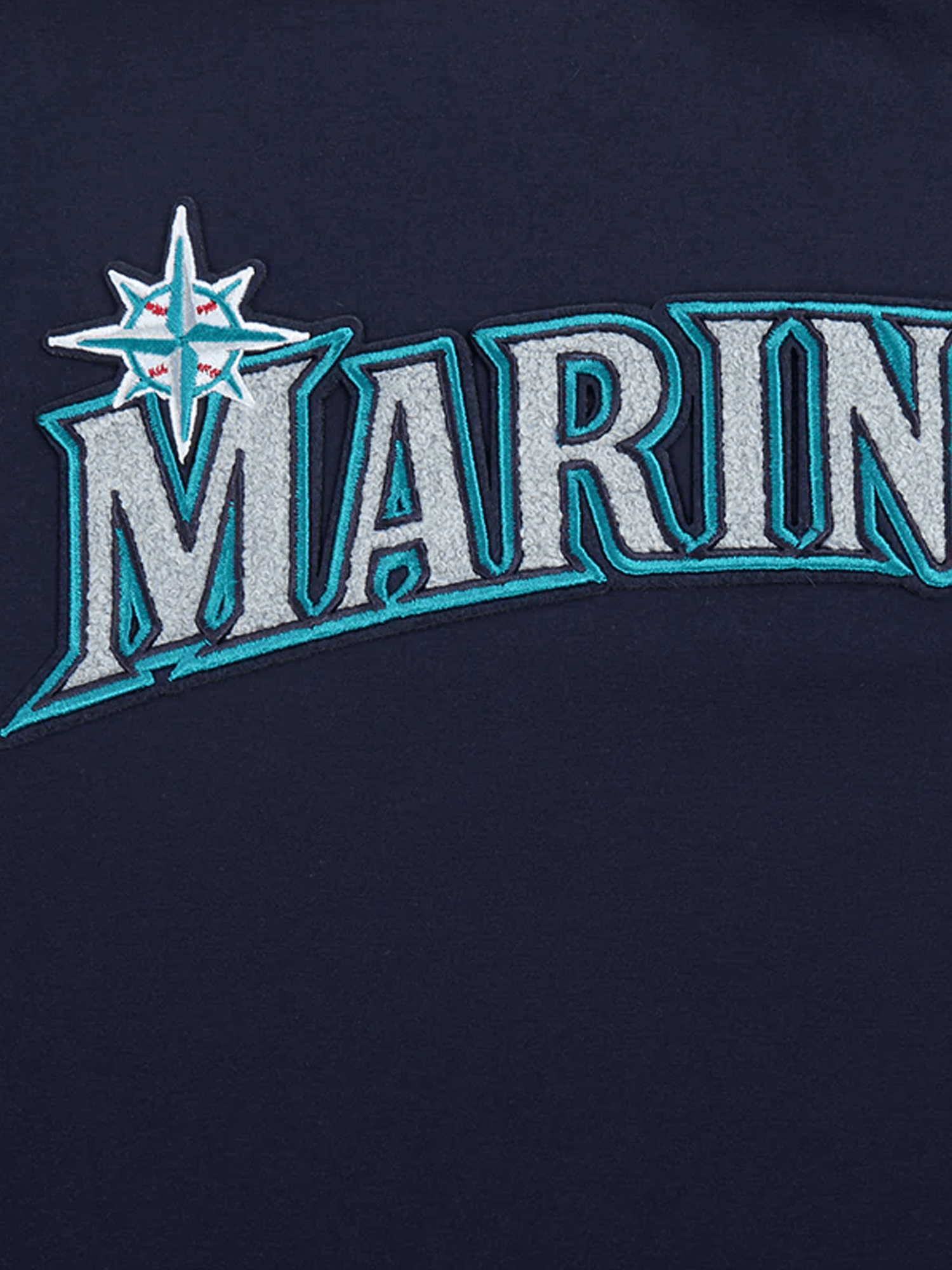 Seattle Mariners Pro Standard MLB Team Chenille Flex T-Shirt - Navy