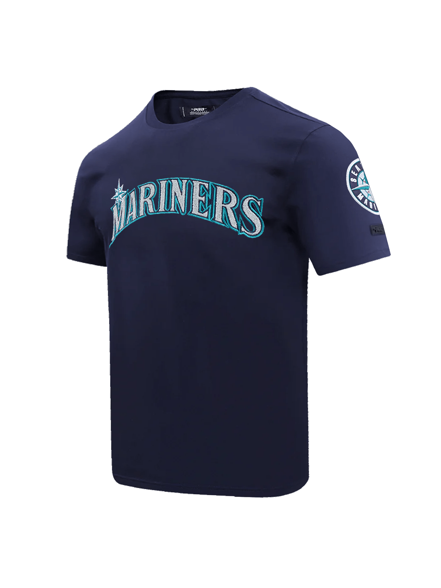 Seattle Mariners Pro Standard MLB Team Chenille Flex T-Shirt - Navy