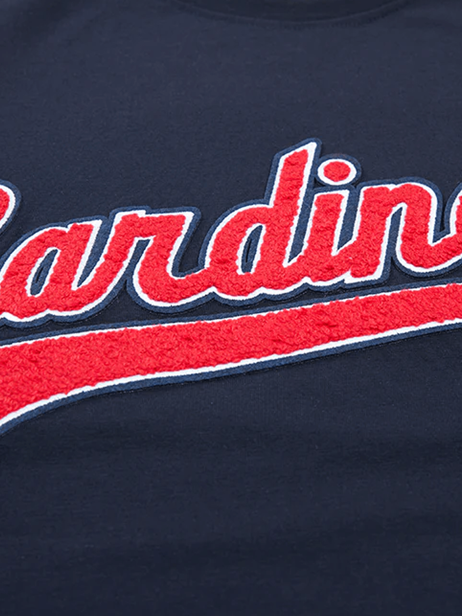 St Louis Cardinals Pro Standard MLB Team Chenille Flex T-Shirt - Navy