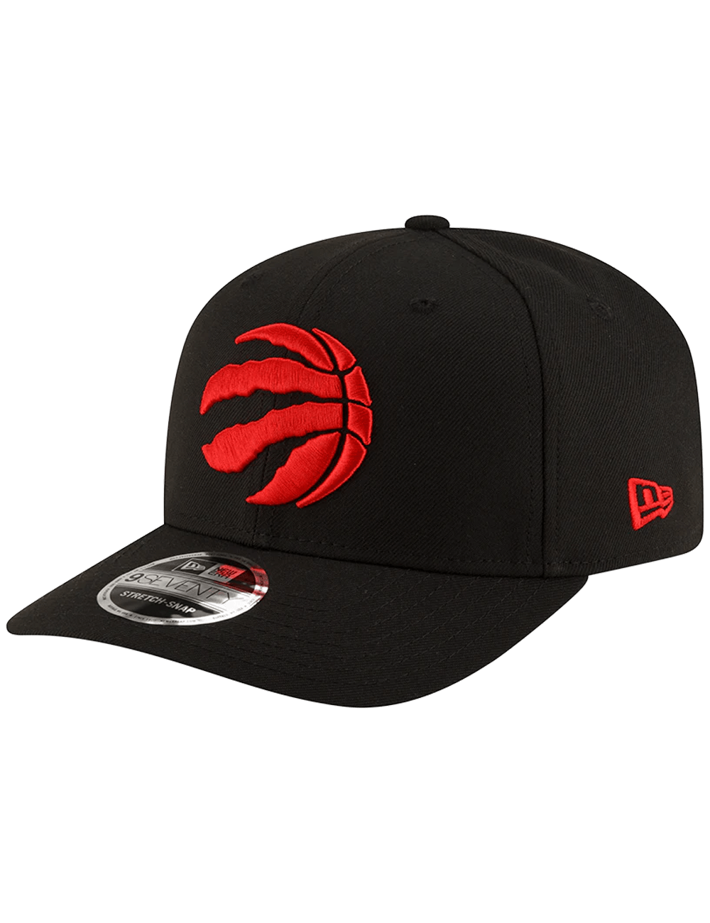 Toronto Raptors New Era NBA Team 9SEVENTY Stretch-Snapback Hat - Black
