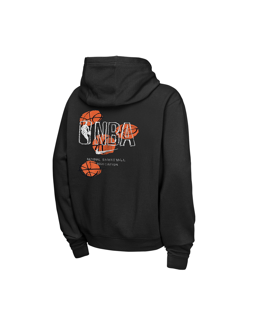 Youths NBA Logoman Nike NBA Prime Courtside Hoodie Jumper - Black