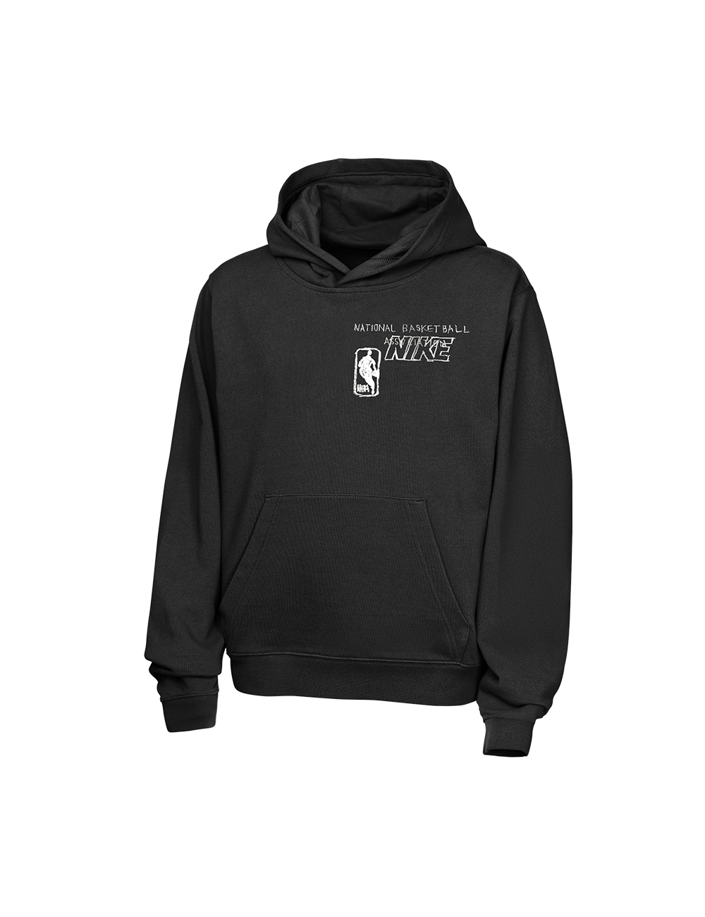 Youths NBA Logoman Nike NBA Prime Courtside Hoodie Jumper - Black